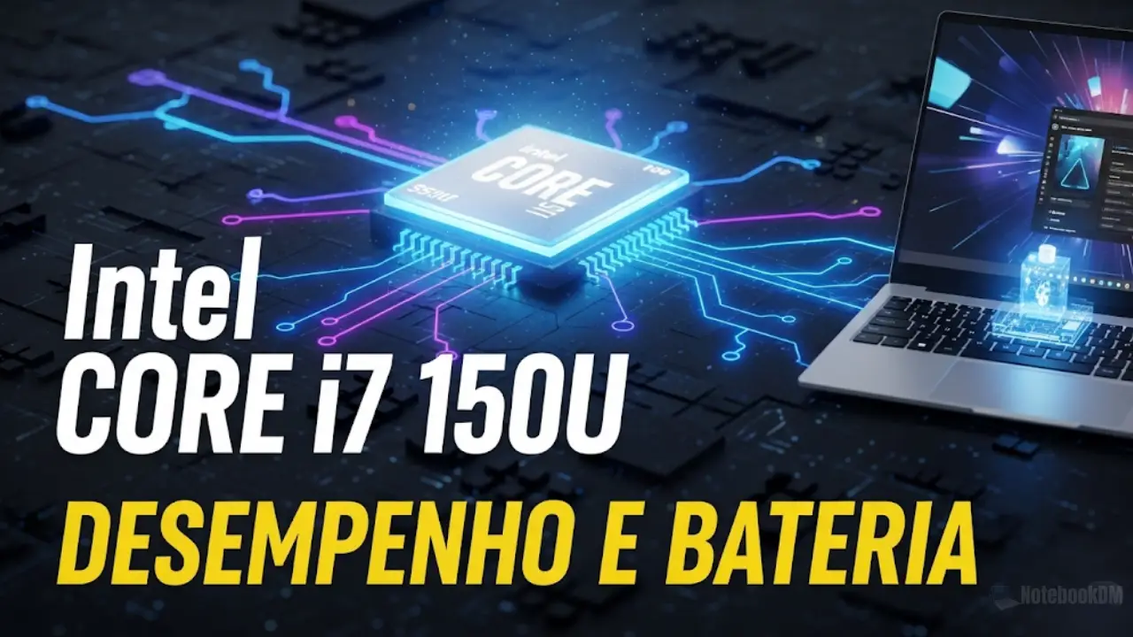 Intel Core 7 150U — processador Intel Core Series 1 com 10 núcleos, 12 threads e boost até 5,4 GHz