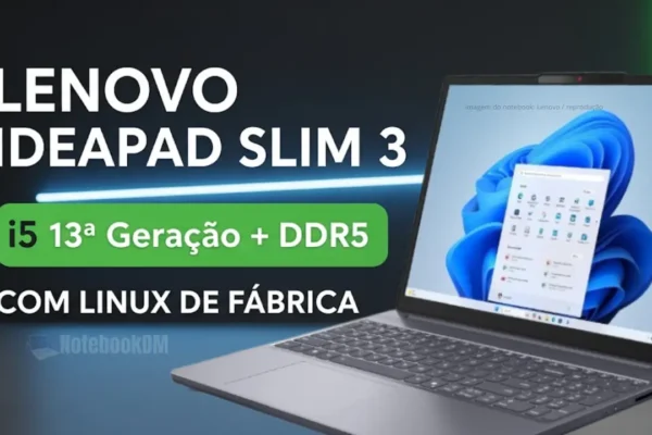 Lenovo IdeaPad Slim 3 15IRH10 83NSS00000: Performance no Dia a Dia
