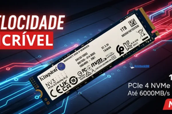 SSD Kingston M.2 1TB NV3 Gen 4.0 6000mb/s: Eleve sua Experiência Digital