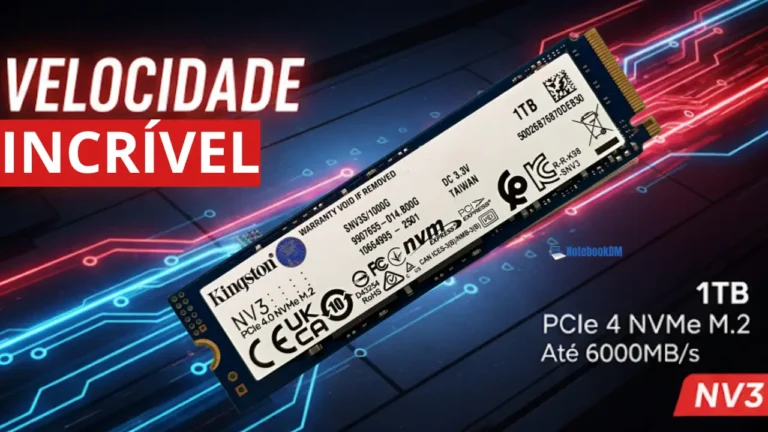 SSD Kingston M.2 1TB NV3 Gen 4.0 6000mb/s: Eleve sua Experiência Digital