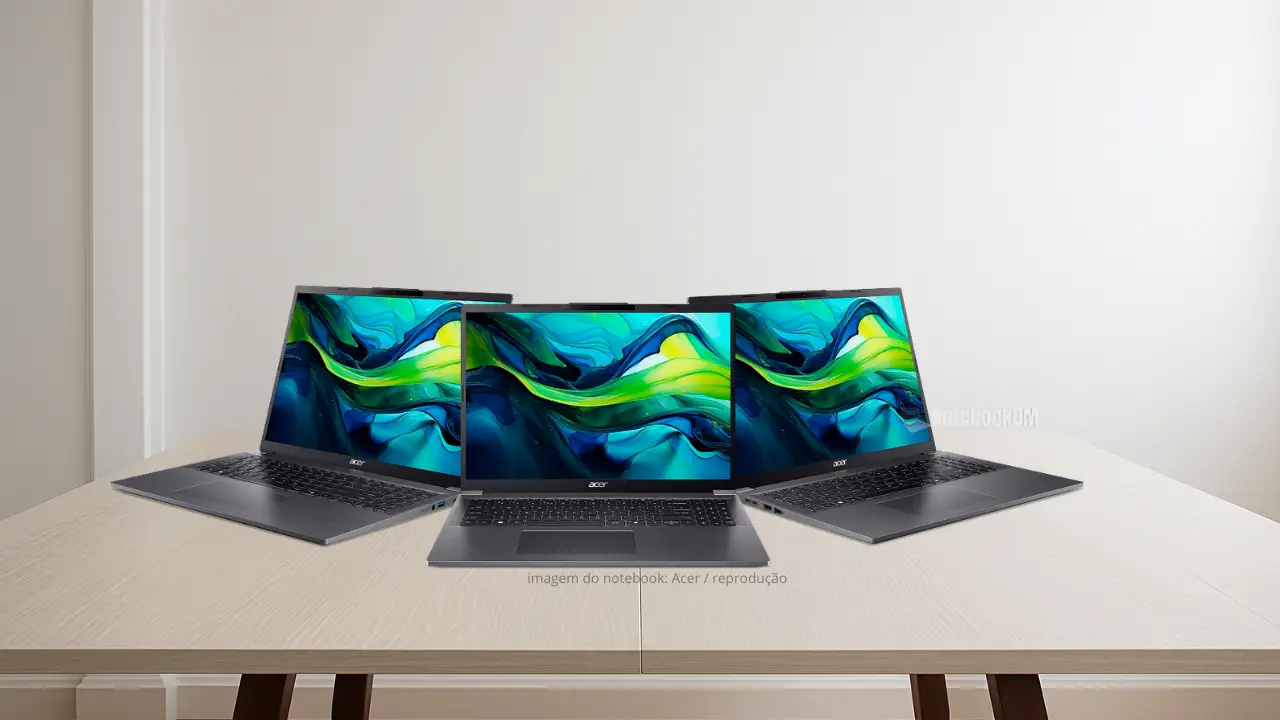 Acer Aspire 16 A16-71M-55H0 com Intel Core Ultra 5 115U: