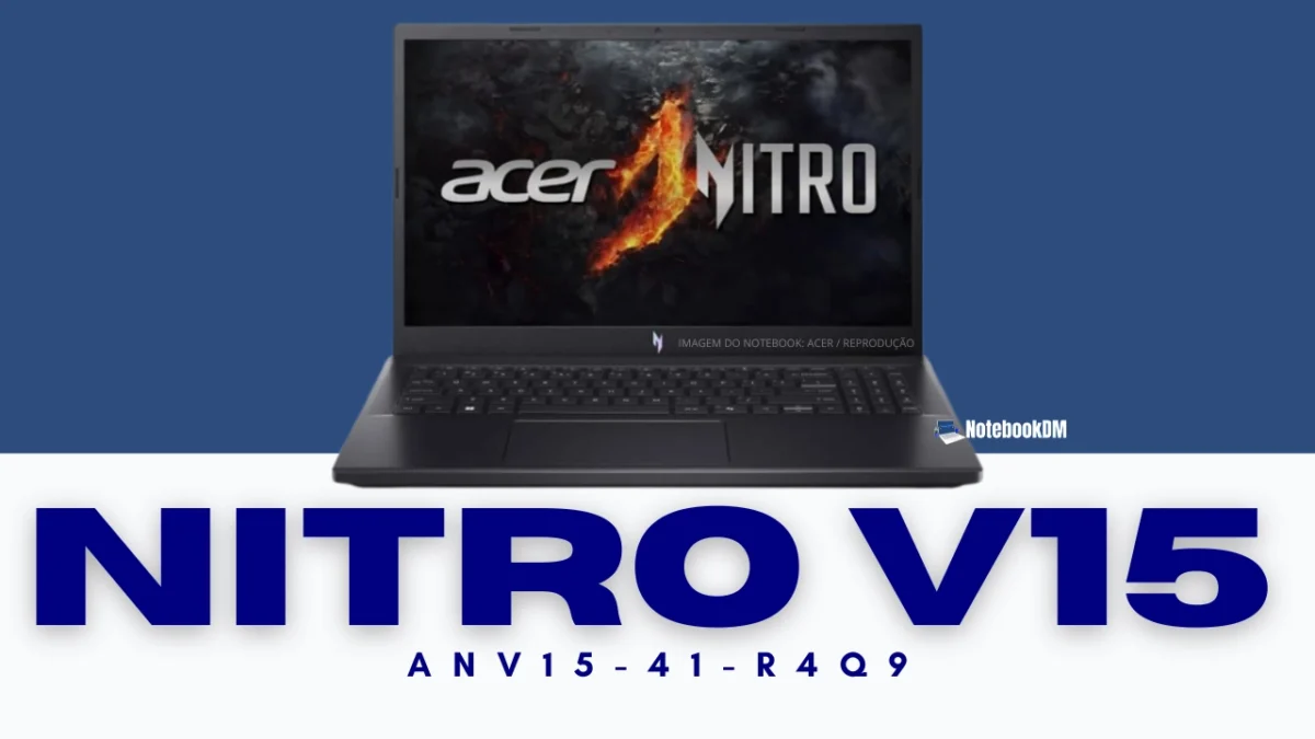 Notebook Acer Nitro V15 ANV15-41-R4Q9 com AMD Ryzen 7 7735HS