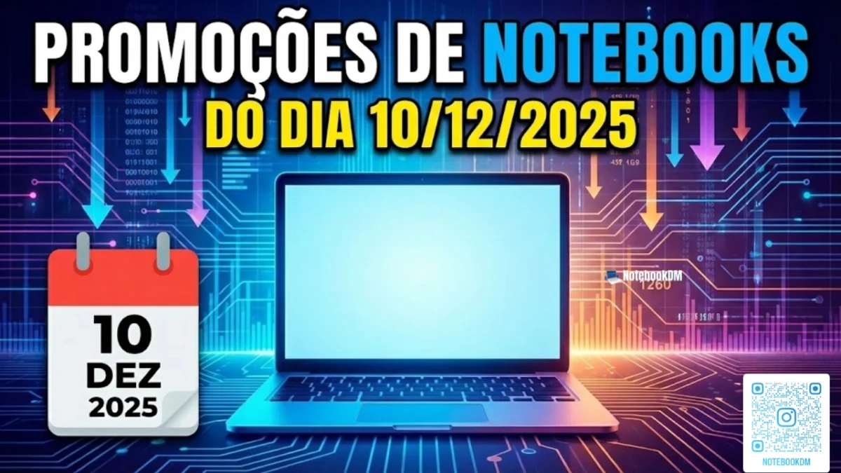 Notebook em promoção no dia 10-12-2025 ❗ *DISCLAIMER:* A oferta, valores e condições de pagamento estão sujeitos a alterações pelo anunciante sem aviso prévio