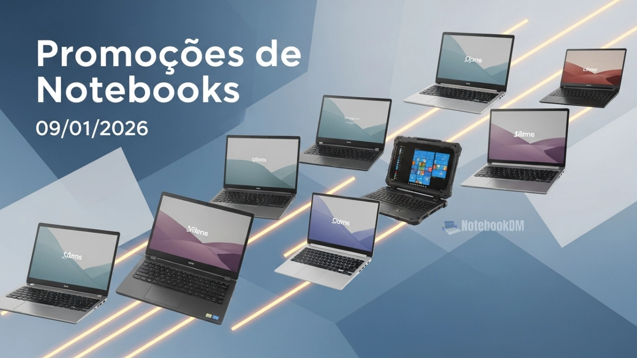 Notebook em promoção 09-01-2026: Aproveite as Promoções Especiais de Hoje e use os Cupons Disponíveis.