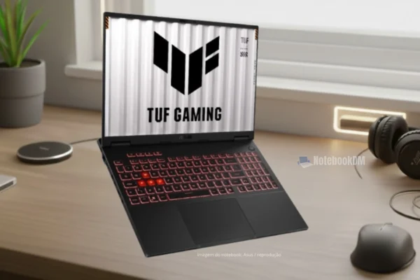 Notebook ASUS TUF Gaming A16 com Ryzen 9 8940HX e RTX 5060 analisado para 2026