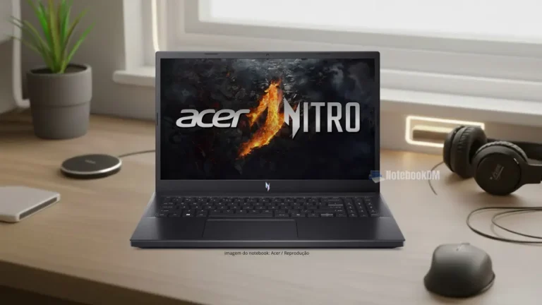 Notebook Acer Nitro V15 ANV15-41-R8ZP com Ryzen 7 e RTX 4050 em review completo