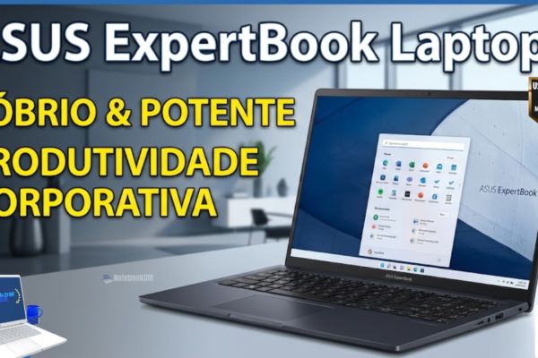 Notebook ASUS ExpertBook B1503CVA com Windows 11 Pro e tela Full HD antirreflexo