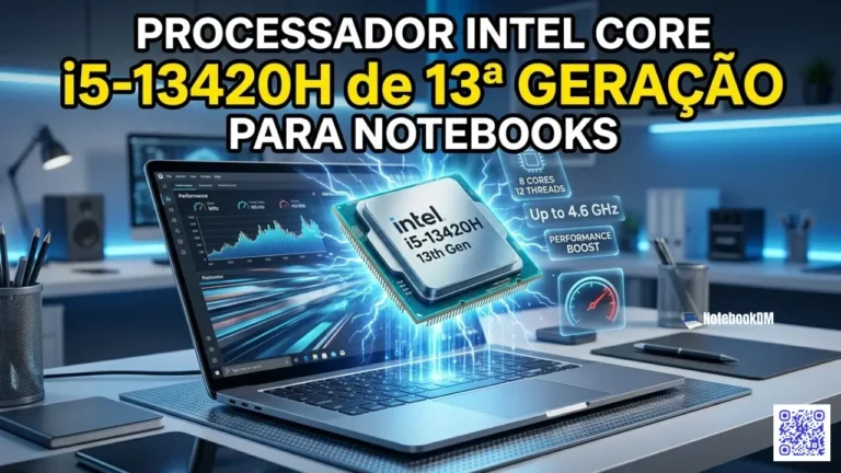 Processador Intel Core i5-13420H de 13ª geração para notebooks