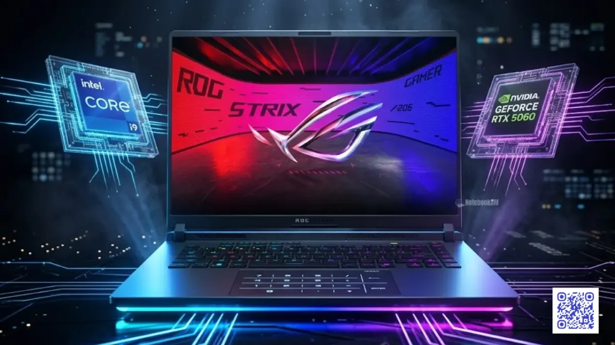 Notebook gamer ASUS ROG Strix G16 com RTX 5060 e I9