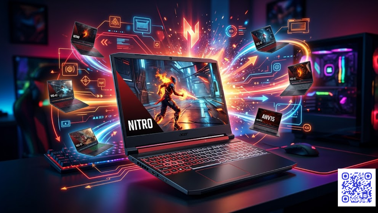 Acer Nitro V15 — linha completa de modelos ANV15-41, ANV15-51 e ANV15-52