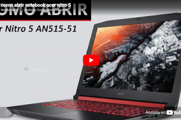 Como abrir o Acer Nitro 5 — parafusos e ferramentas necessárias