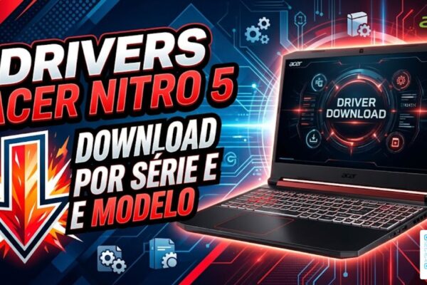 Drivers Acer Nitro 5 — página de download por série Intel e AMD