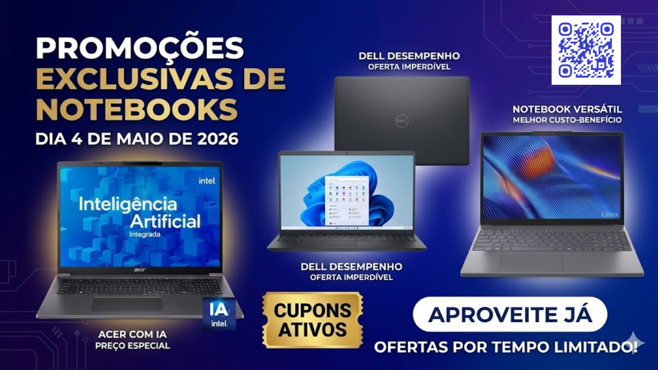 Promoção de Notebook de 4 de maio de 2026