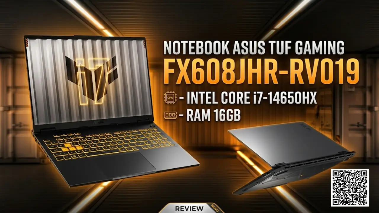 ASUS TUF Gaming F16 FX608JHR-RV019 com RTX 5050 e Intel Core i7-14650HX