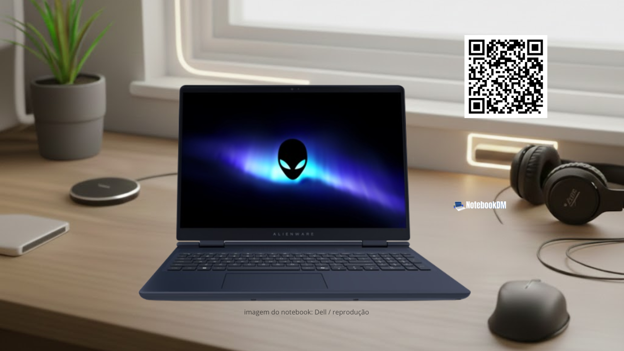 Notebook Gamer Alienware 16 Aurora — comparativo de modelos com RTX 3050, RTX 4050 e RTX 5050