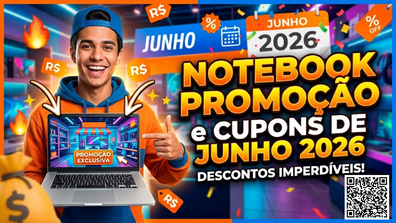 Notebooks em promoção junho 2026 — cupom TECNO200 com R$200 de desconto no Magalu