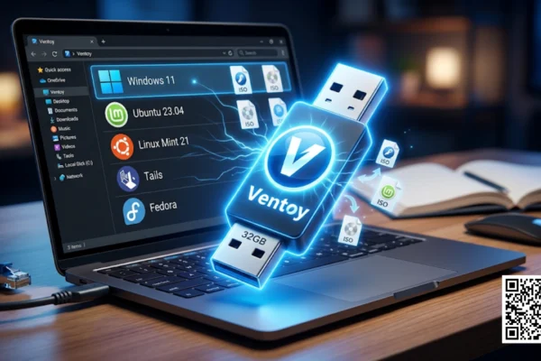 Tela do Ventoy2Disk mostrando pendrive selecionado para instalação