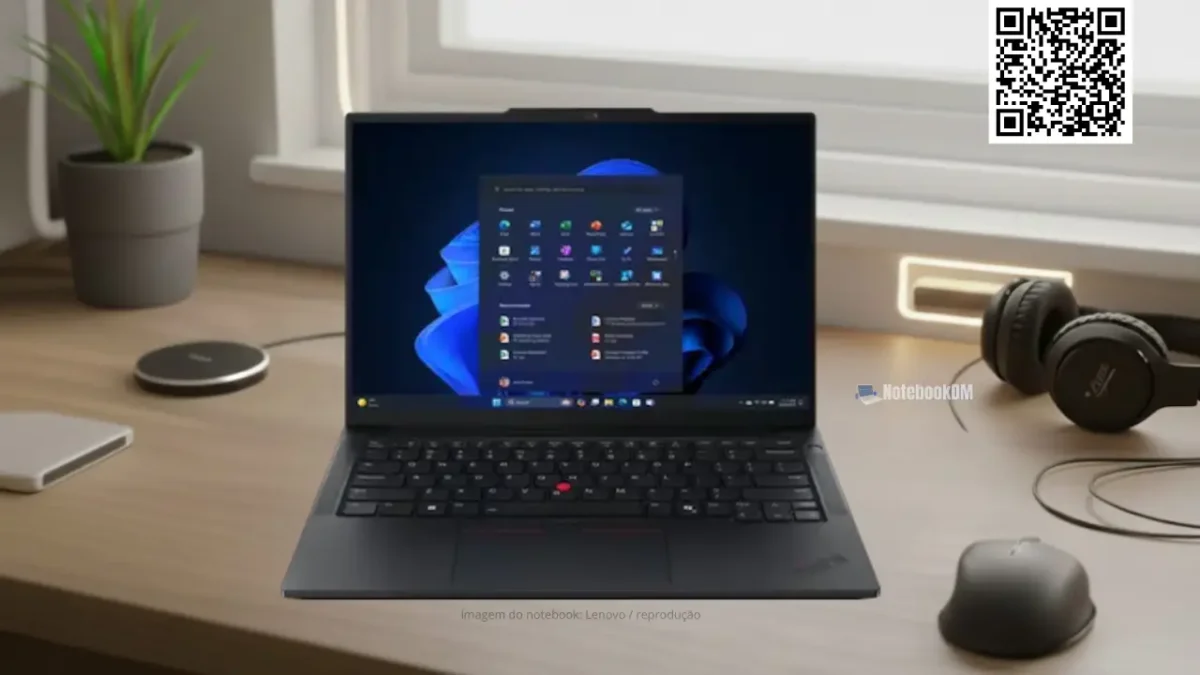 Lenovo ThinkPad E14 21T10012BO com AMD Ryzen 5 220 e tela WUXGA 14 polegadas