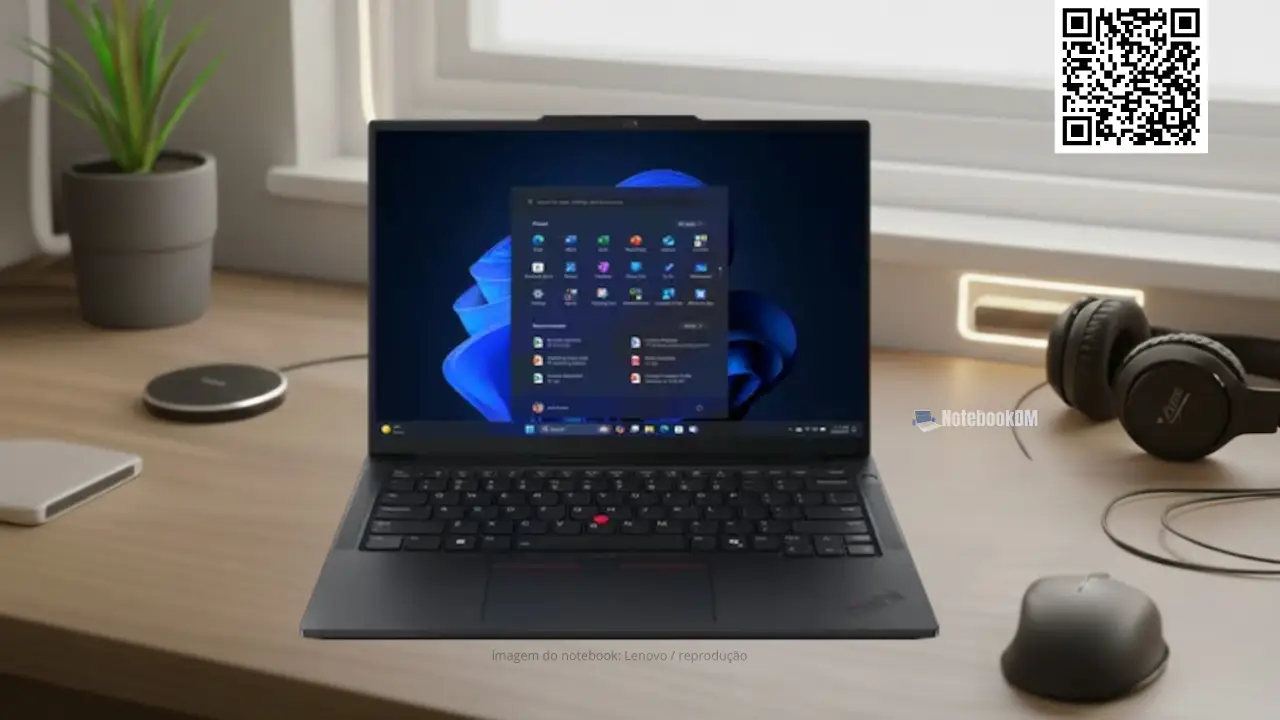 Lenovo ThinkPad E14 21T10012BO com AMD Ryzen 5 220 e tela WUXGA 14 polegadas