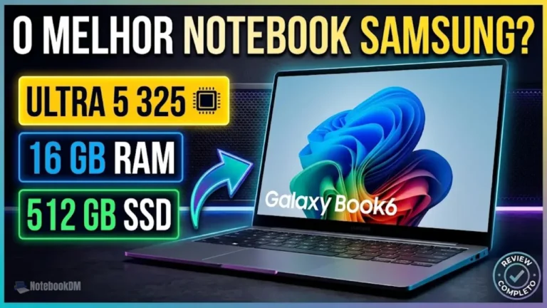 O Galaxy Book6 NP740VJG-LA3BR é um excelente notebook para trabalhar ou estudar