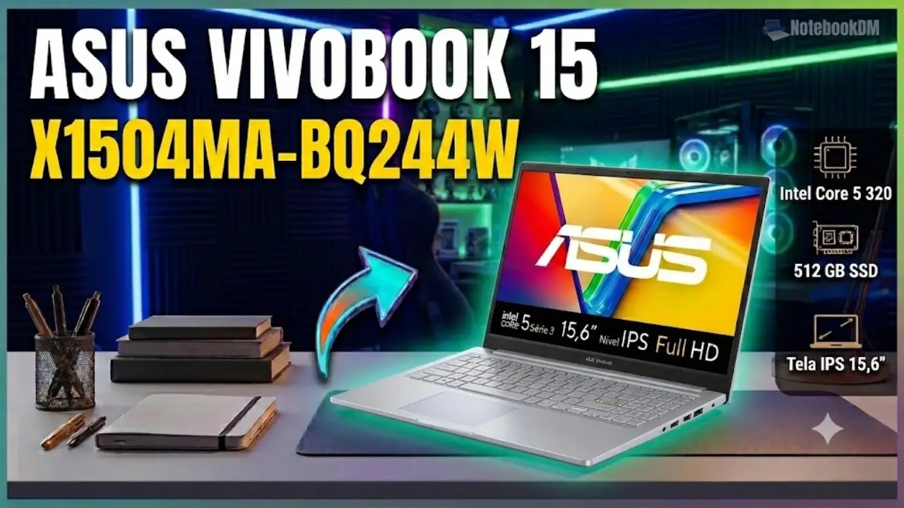ASUS X1504MA-BQ244W: Intel Core 5, 8GB, 512 GB SSD, Windows 11, 15,6" FHD IPS